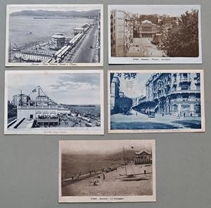 Liguria. SAVONA. Cinque cartoline d'epoca viaggiate nel 1932 - 1938.