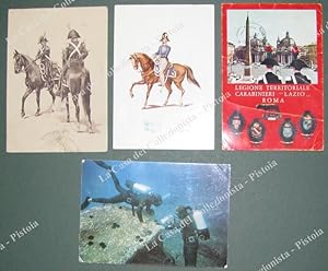 CARABINIERI. 4 cartoline d'epoca 1961-1975