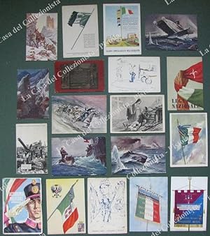 SOGGETTI MILITARI. 14 cartoline d'epoca, di cui 9 viaggiate nel 1912-1963.