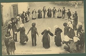 Francia - France. Carnac. Noce bretonne dansant la Ridèe. Non viaggiata, inizio '900.