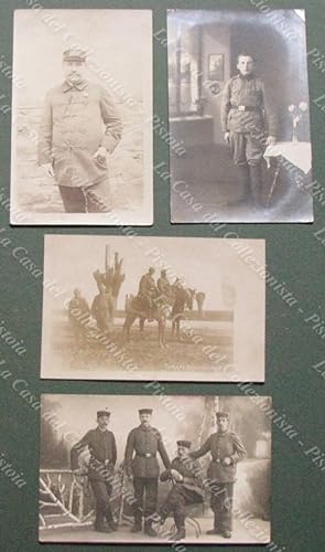 PRIMA GUERRA. Esercito Austro-Ungarico. 4 cartoline fotografiche
