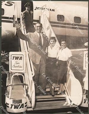 PUGILATO. Primo Carnera parte per New York il 22 agosto 1957.