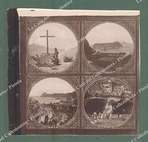 SORRENTO, NISIDA, BAJA. Circa 1880. Quattro immagini. Foto originale all'albumina