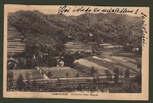 CAMPOLIGURE - Palazzine Isola Giugno. Cartolina d'epoca viaggiata nel 1944.