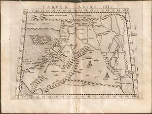 CIPRO, CYPRUS. ASIA MINOR. âGEOGRAPHIA CL. TOLEMAEI ALEXANDRINI". Valgrisi,1562