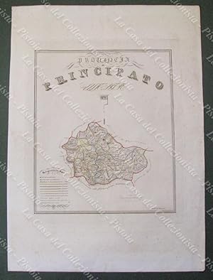 CAMPANIA, BENEVENTO e AVELLINO. âPROVINCIA DI PRINCIPATO ULTERIOREâ. G. De Sanctis, Napoli, 1836