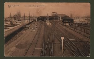 BELGIO. Fiandre. Ostenda, interno stazione. Viaggiata 1914.