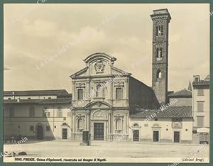 FIRENZE. Chiesa d'Ognissanti. Foto originale Brogi circa 1920