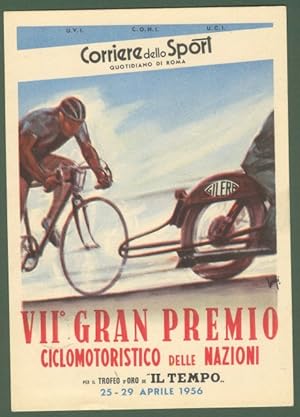 MOTOCICLISMO. VII'Â° Gran Premio Ciclomotoristico delle Nazioni. Anno 1956. A retro annullo speci...
