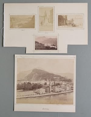 AUSTRIA. SALISBURGO, SALZBURG. Cinque foto d'epoca all'albumina databili alla fine del 1800.