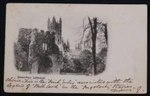 Canterbury Cathedral Vintage Undivided Back 1902 Postcard