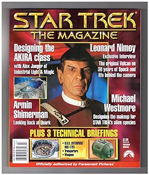 Star Trek the Magazine - July, 1999 - Issue 3. Leonard Nimoy cover; Designing the Akira; Armin Sh...
