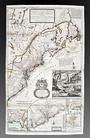 A New and Exact Map of the Dominions of the King of Great Britain on ye continent of North Americ...