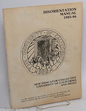 Disorientation manual, 1985-86