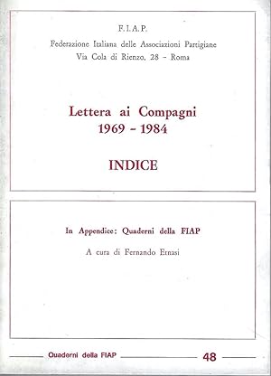 Lettera ai Compagni 1969-1984 - Indice