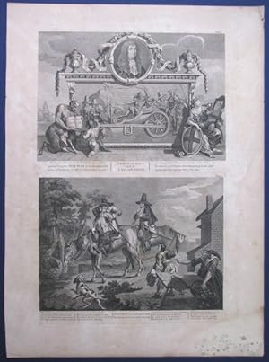 HOGARTH WILLIAM (Londra 1697-1764). Ciclo di Hudibras. Serie completa di 12 decorative incisioni