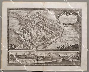 Danimarca, Denmark Copenaghen. CASTRA SVEDICA AD HAFFNIAM. Pufendorf, anno 1696