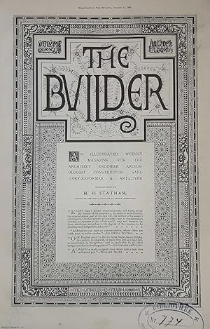 1904 : The Builder. An Illustrated Weekly Magazine, for the Architect, Engineer, Archaeologist, C...