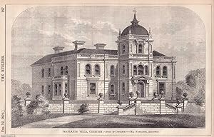 1870 : Fernlands Villa, Chertsey, Built of Concrete. Thomas Wonnacott, Architect. An original pag...