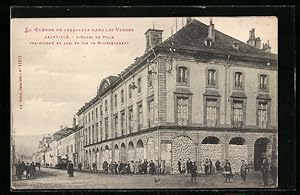 Carte postale Saint-Dié, L`Hotel de Ville, Transformé en abri en cas de bombardement