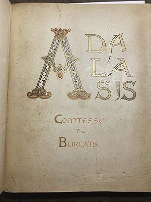 Adalasis Comtesse de Burlats. La Canson d'Adalasis.