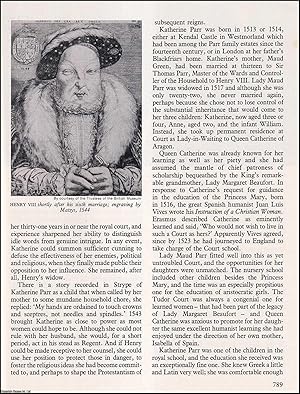 Queen's Power: The Case of Katherine Parr. An original article from History Today 1976.