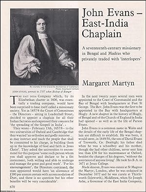 John Evans-East-India Chaplain. An original article from History Today 1976.