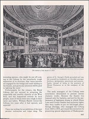 The Old Vic: since its foundation, the old Vic became in turn a drinking den, a temperance hall, ...