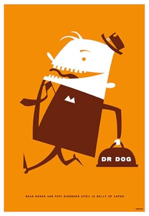 2010 American Concert Poster - Dr. Dog, Sean Bones and Pepi Ginsberg (Belly Up)