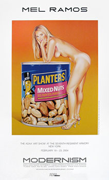 Mixed Nuts. Mel Ramos Exhibition poster.