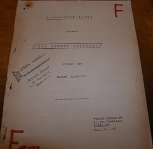 Press Kit for 1961 film Les Femmes Accusent.