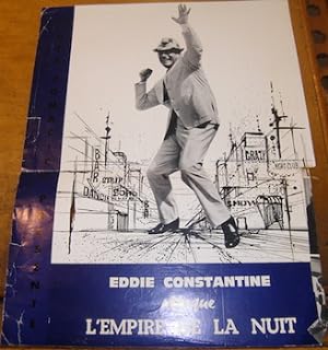 Publicity poster for Eddie Constatine Attaque L'Empire De La Nuit.