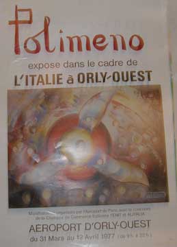 Polimeno expose dans le cadre de L'Italie a Orly-Ouest