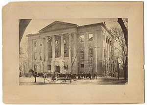 Original 1880 Albany, NY City Hall Fire Photograph, Philip Hooker Designed Building