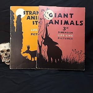 Lot of Two 1930s 3D Children's Books: Strange Animal Stories: Pictures in Third Dimension, and Gi...