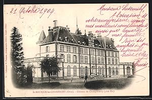 Carte postale St-Maurice-les-Charencey, Château de Champthierry, Côté Est