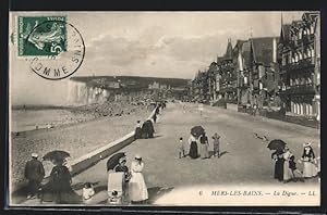 Carte postale Mers-les-Bains, La Digue