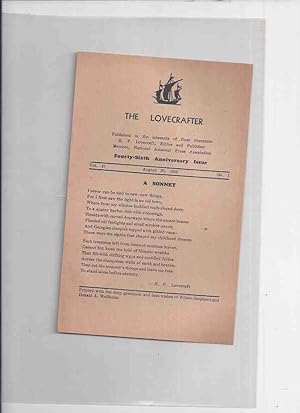BROADSIDE: The Lovecrafter: A Sonnet ( Number XXX from The Fungi from Yuggoth Poetry Cycle By H P...