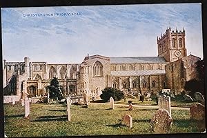 Christchurch Priory Celesque Photochrom Postcard
