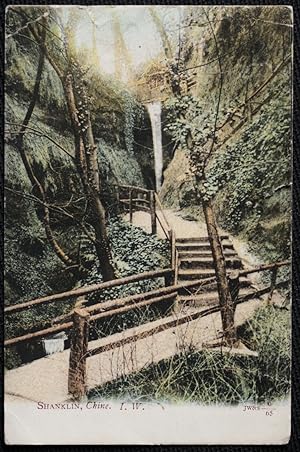Shanklin Chine Post Office Triangle Stamped Postcard