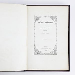 Poésies inédites de Madame Desbordes-Valmore