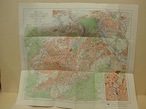 Plan der Landeshauptstadt Stuttgart. Maßstab 1 :15 000.