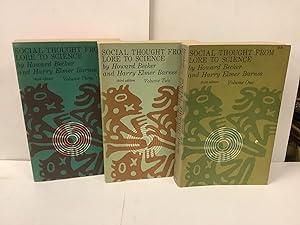 Social Thought from Lore to Science, 3 Volume Set