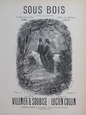 COLLIN Lucien Sous Bois Chant Piano ca1880