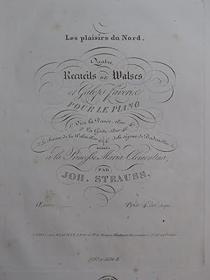 STRAUSS Johann Vive la Danse op 47 Piano ca1835
