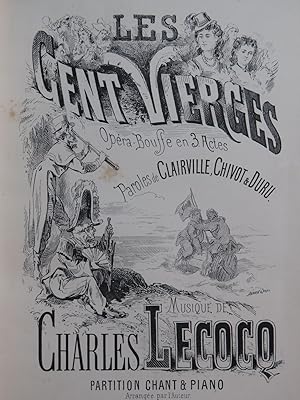 LECOCQ Charles Les Cent Vierges Opéra Chant Piano 1872