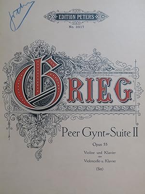GRIEG Edvard Peer Gynt Suite No 2 Piano Violon ou Violoncelle