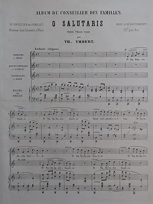YMBERT Théodore O Salutaris Chant Piano ou Orgue