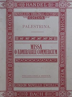 PALESTRINA Missa O Admirabile Commercium Chant Orgue