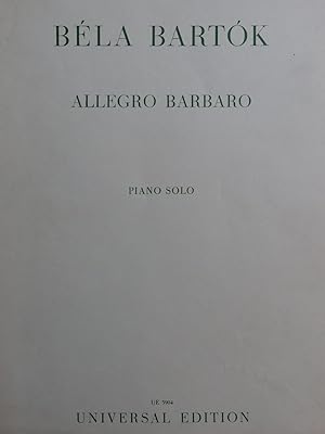 BARTOK Béla Allegro Barbaro Piano